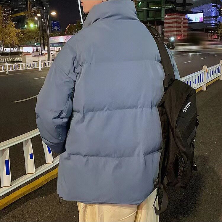 新款棉衣男冬加绒加厚棉袄外套青少年宽松立领潮面包服TT53P63,男装棉衣,星座1013-5