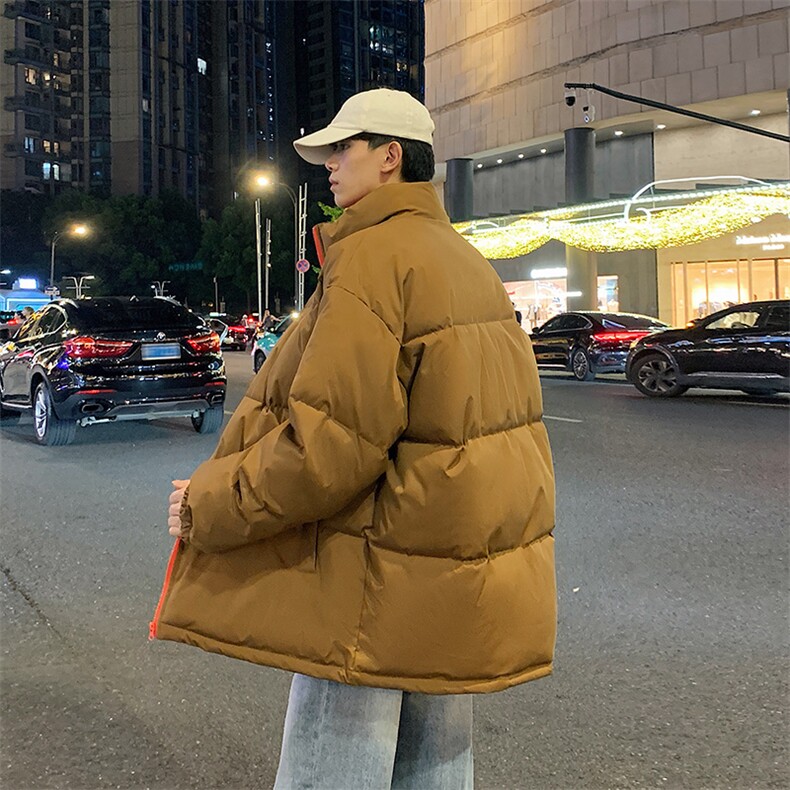 冬季纯色立领棉衣男加厚棉服潮流棉袄子休闲外套MY123-P60,男装棉衣,星座310B-1