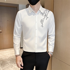 秋冬男士烫砖社会小伙店主风长袖衬衫301A-1/CS601/P58，男装衬衫，星座301A-1