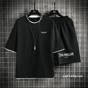 TZ7002-p63-限价78-M-5XL 网格短袖T恤情侣套装男大码图片