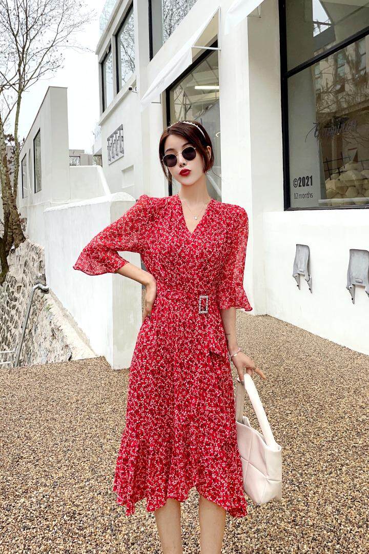 夏季连衣裙，女装连衣裙，菲歌