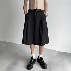 西装休闲裤短裤男士韩版潮流垂感2024夏季冰凉五分裤K5410-P35，男装牛仔裤，星座412-3