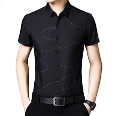 AD2852钱塘2020-3夏季男士短袖精品衬衫P60，男装衬衫，钱塘207-3