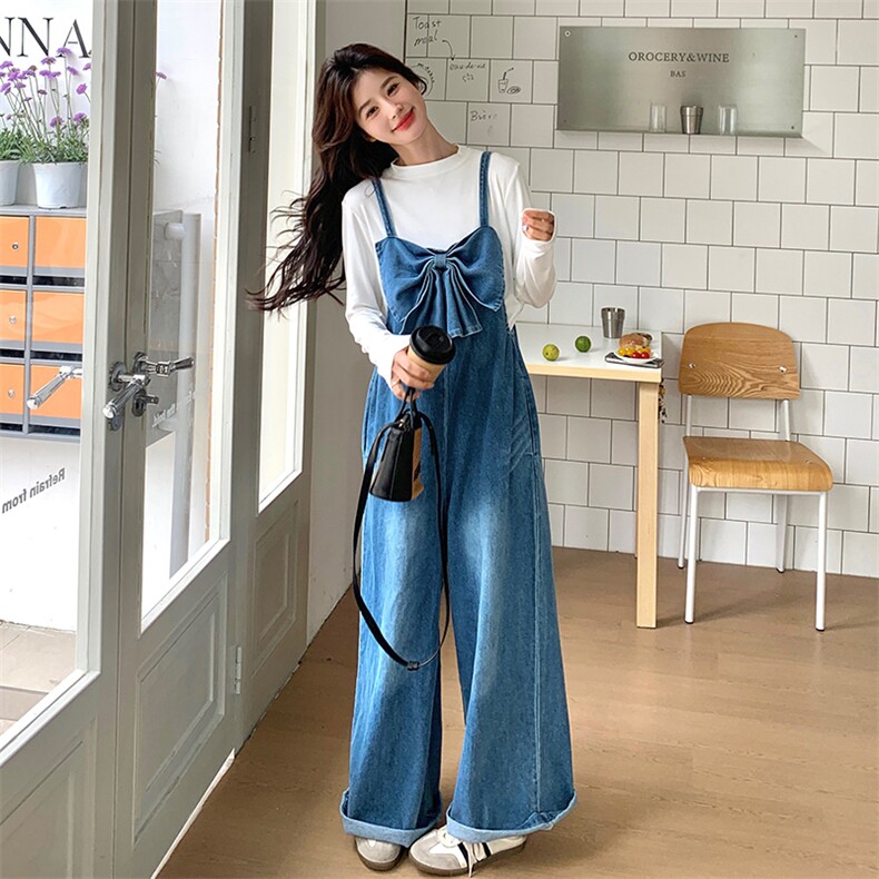 上新！时尚牛仔背带裤套装2c113-8861-p165-k238,女装套装/套裙,2C113