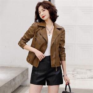 潮流依族皮衣两件套CLYZ2131(套装)/(皮衣)/(短裤),女装皮衣,江南女神