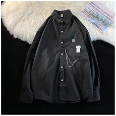 男春秋情侣宽松休闲衬衣J532P32，男装衬衫，星座1116-2