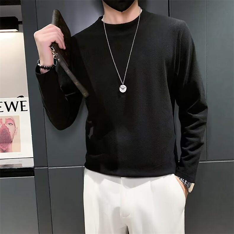 美式街头设计感圆领双面舒绒毛衣男慵懒风休闲针织衫TX2291P32,男装针织衫/毛衣,星座1116-2