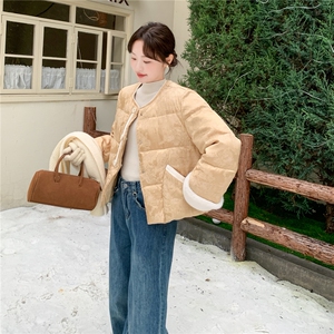 2025冬季新中式羽绒服短款50白鸭绒RF2C290-6898#-P295-K399图片