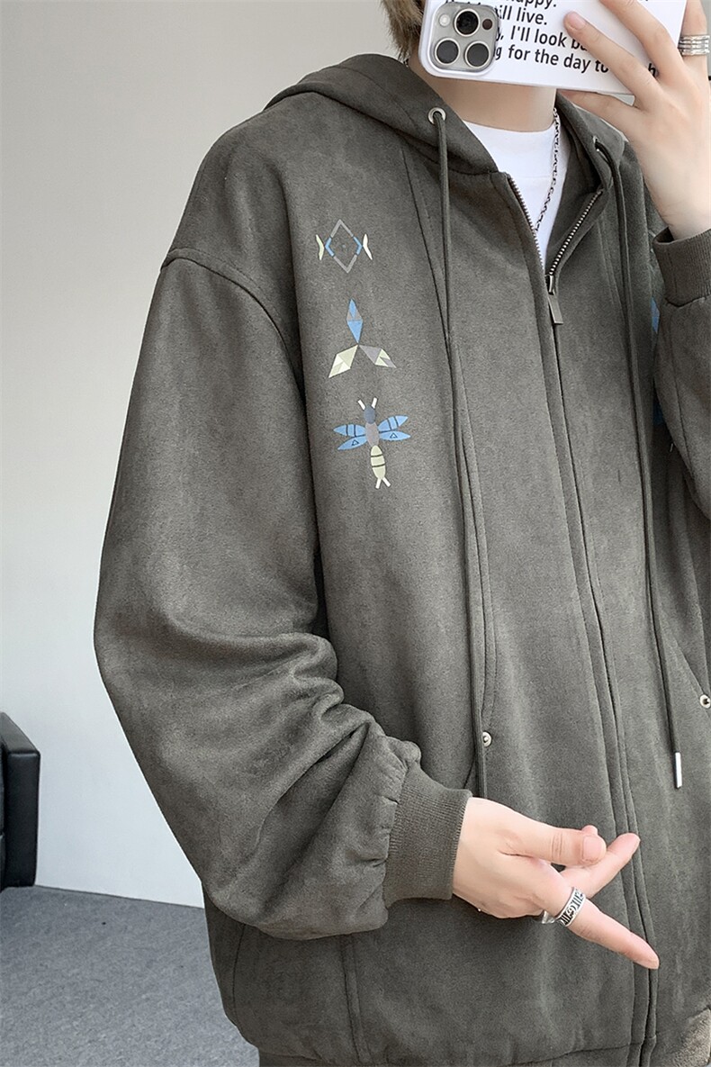 8XL-M特大码秋冬机能夹克外套冲锋衣百搭潮休闲宽松户外WY24P78,男装夹克,电商D206-1