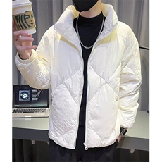 男士羽绒服冬季帅气男装拉链口袋立领棉衣修身外套男M601，男装羽绒服，星座1116A（原606A-3）