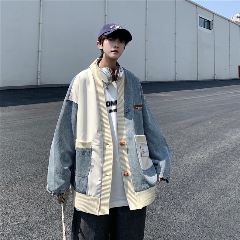牛仔夹克男大码牛仔外套男茄克9023-p110,男装夹克,电商D206-1