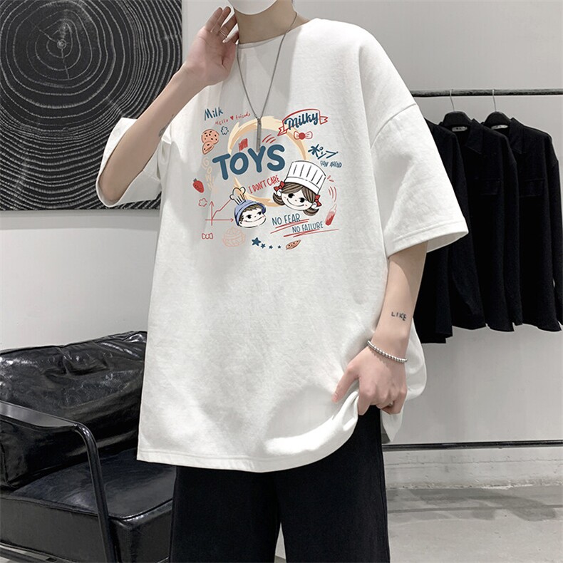 230g重磅纯棉短袖t恤男大码半袖半截袖 DX17385-P20图片