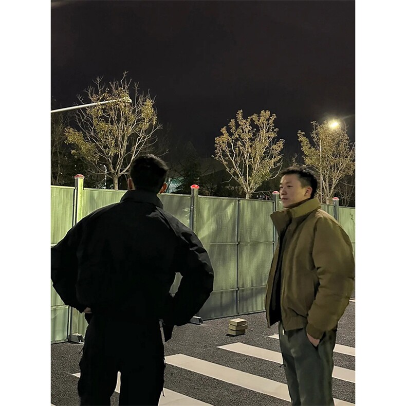 现货美式高街休闲棉衣夹克三防立领纯色户外工装加厚棉服外套,男装夹克,电商A486