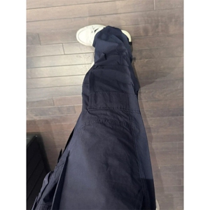 藏蓝色工装裤男高级感痞帅夏季薄款美式高街速干冰丝直筒冲锋裤子图片