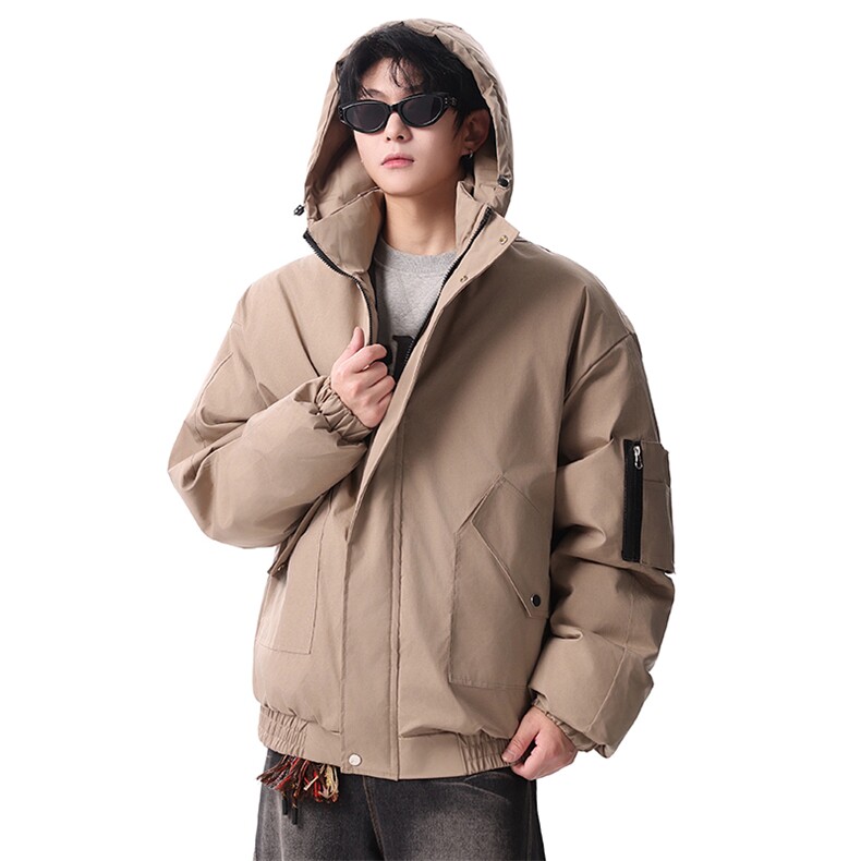 棉服男冬季新款港风宽松连帽棉衣MF9006-P90,男装棉衣,星座214-3