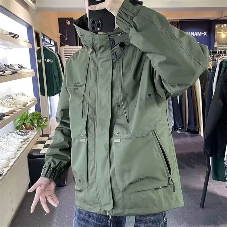 百搭气质文艺潮日系小牛津复合双层夹克时尚简约原宿HH8122P70,男装夹克,星座1013-5