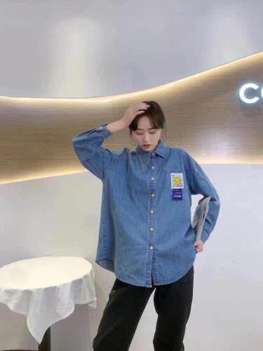新款牛仔衬衫，女装衬衫，MST