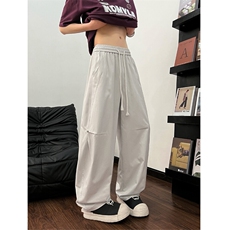 2025春夏新款潮牌大码弯刀裤宽松直筒休闲长裤男2530-P40控59，男装休闲裤，电商C305A