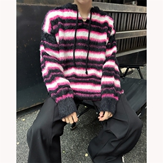 现货！男士马海毛潮小v领针织衫套头毛衣M825-P90，男装针织衫/毛衣，电商B288
