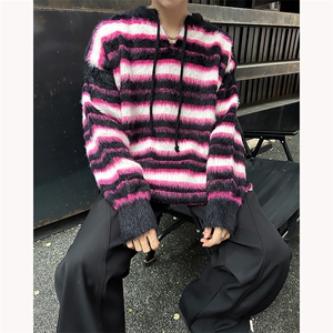 现货！男士马海毛潮小v领针织衫套头毛衣M825-P90图片