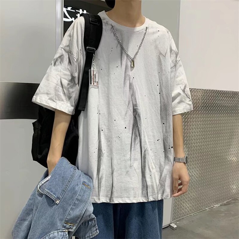 男圆领T恤宽松短袖Y37P28图片