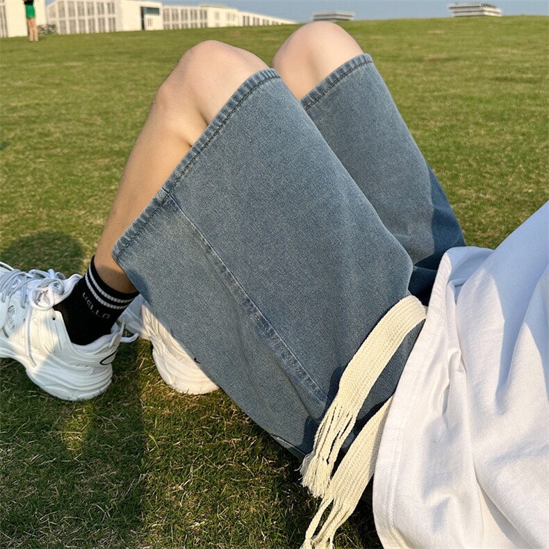冰氧休闲夏季透气舒适牛仔潮流百搭宽松牛仔短裤  DK852-特批34图片