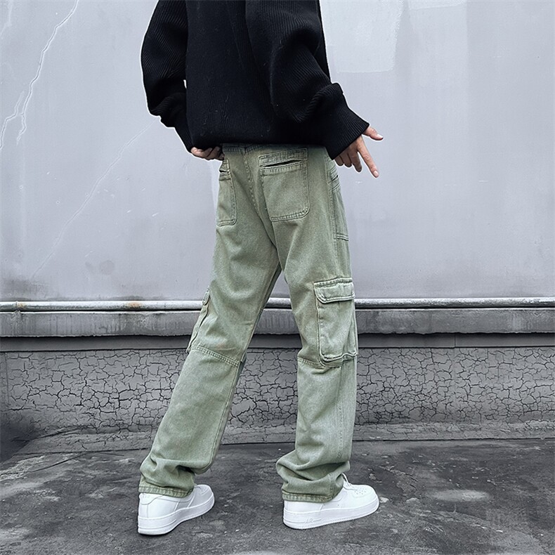 多口袋工装牛仔裤美式复古高街vibe风男潮长裤男牛仔裤NZK178-P68,男装牛仔裤,星座302B-2