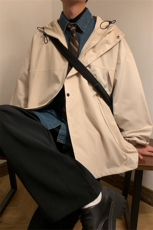 JK8002/P60春装新款现货港风暖色调防水冲锋衣夹克男潮外套大码潮，男装夹克，电商A141
