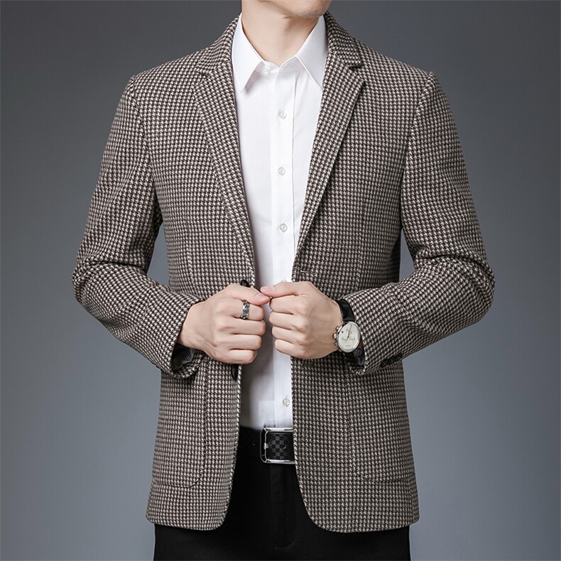 DZ99601钱塘2020-3秋冬季新款时尚休闲商务中年男士西服P132图片