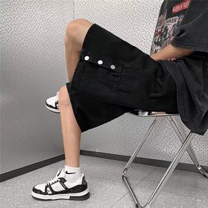 2024美式牛仔裤男款开叉短裤潮 KS11 P36图片