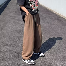 春秋长裤纯色潮流男运动裤宽松型潮直筒休闲裤新款XA59-P47，女装休闲裤，星座208-5