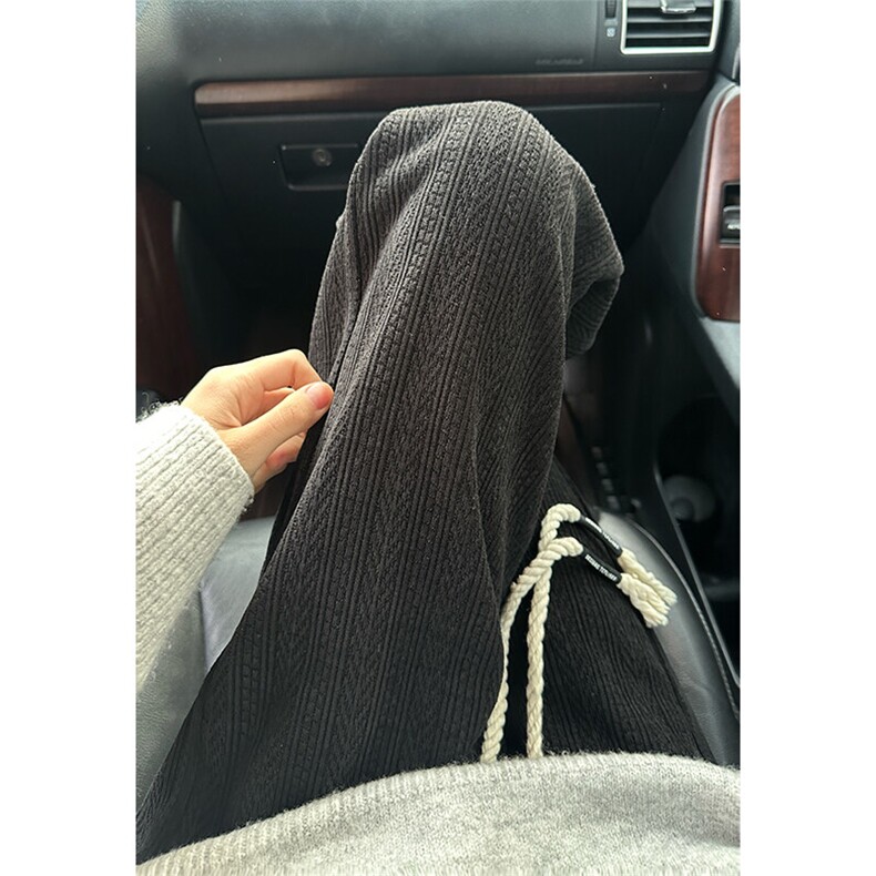 自拍图YK86035-P35加绒P40聚酯纤维麦穗纹秋冬加绒裤子,男装休闲裤,电商A086-1