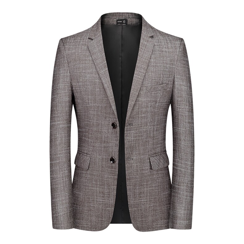 春秋款男士西服薄款上衣中年商务休闲纯色单排扣便西男装潮流百搭，男装西服，电商B212（原钱塘6029）