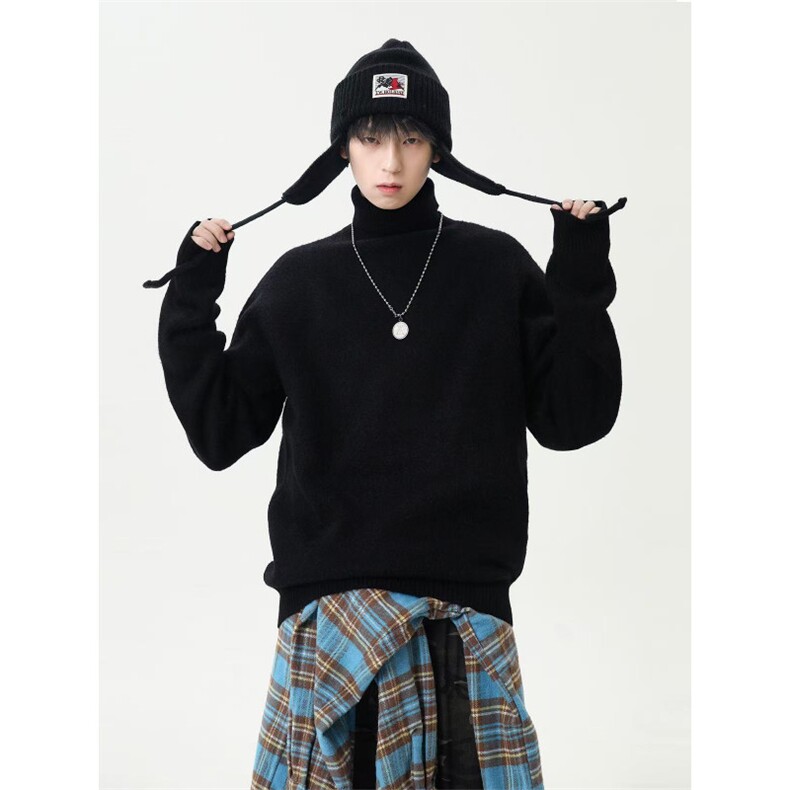 1506A/G60640/P43秋冬季男士高领毛衣慵懒风，男装针织衫/毛衣，星座1506A