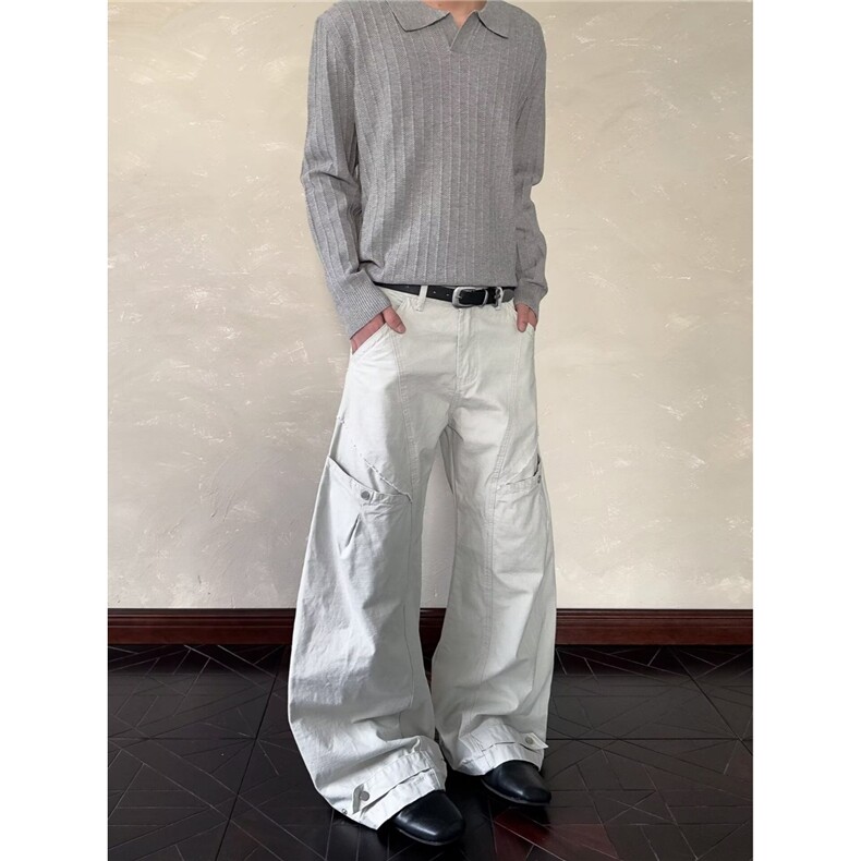 流行文艺气质百搭原宿潮流简约慵懒时尚高品质工装裤MK3505P56，男装工装外套，星座1013-5