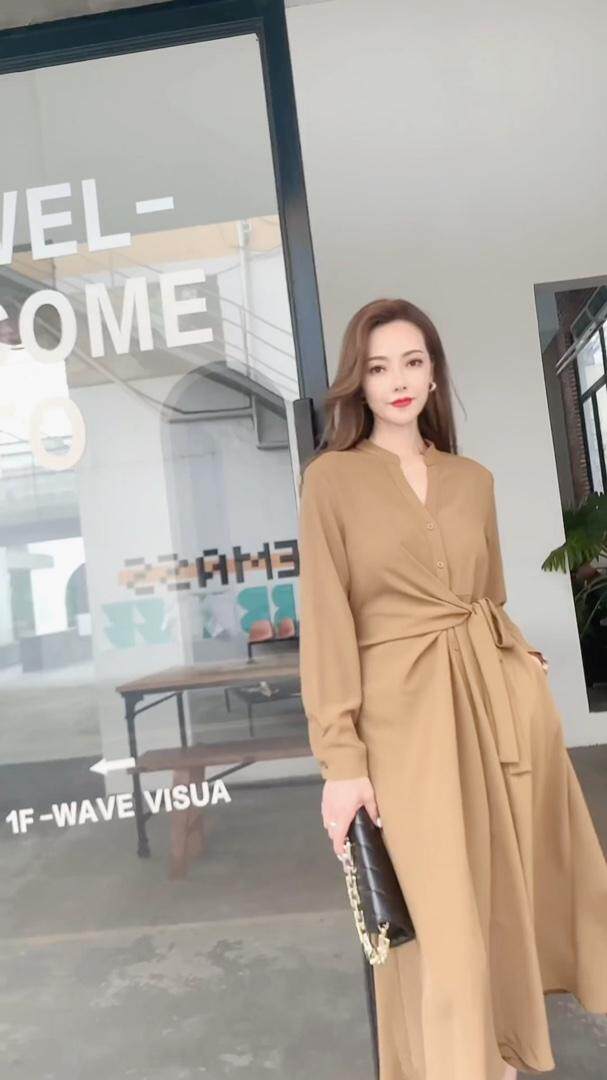 秋冬连衣裙，女装连衣裙，EE