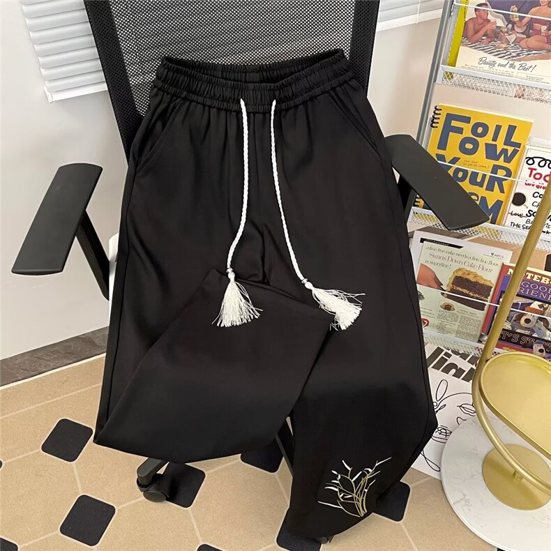 男新款青少年时尚刺绣休闲裤K2838P38,男装休闲裤,星座1116-2