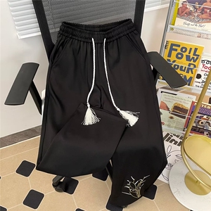 男新款青少年时尚刺绣休闲裤 K2838 P38图片