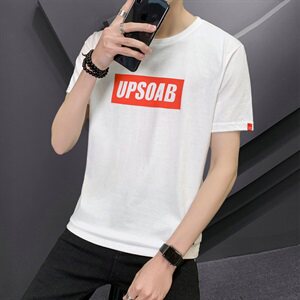 男士短袖t恤新款圆领宽松衣服夏季潮流半袖丅体恤男装DJ751TP15,鬼冢虎女鞋搭配衣服图片