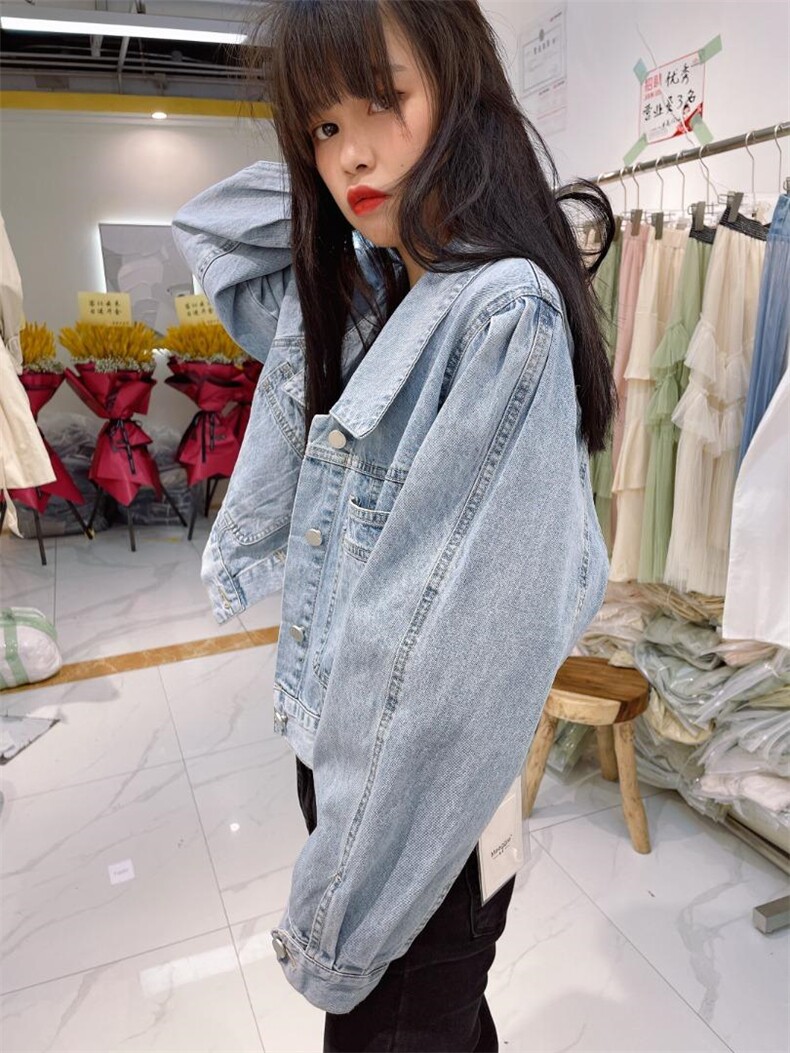 百搭牛仔外套女，女装，迷吉meeggle