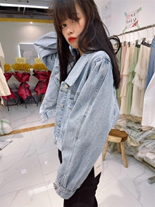 百搭牛仔外套女图片