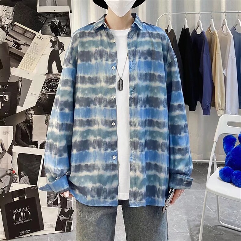 长袖衬衫男港风日系外套C2207P28,男装衬衫,星座1116-2