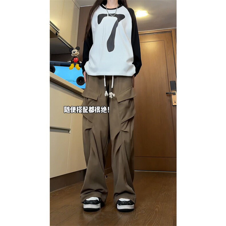 鱼鳞纹工装拖地长裤CP85-特P35,男装工装外套,电商B371