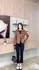 秋季新款皮外套,其它,火红