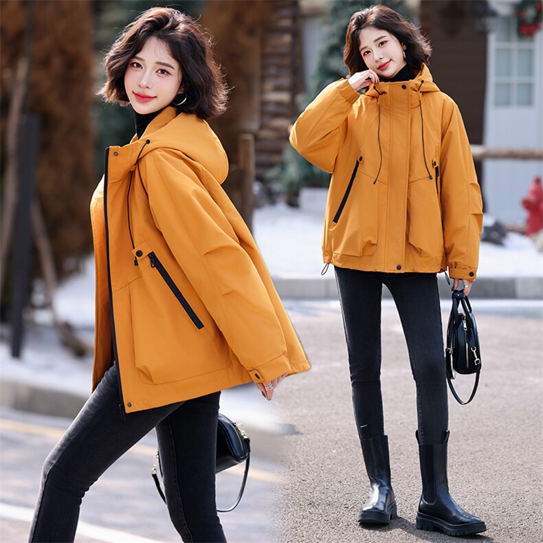 现货现货派克羽绒服女短款冬季2024新款宽松欧货冲锋衣外套现货！,女装羽绒服,一安秀