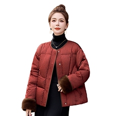 冬装新款时尚新中式加厚羽绒服新标90白鸭绒，女装羽绒服，姿衣坊