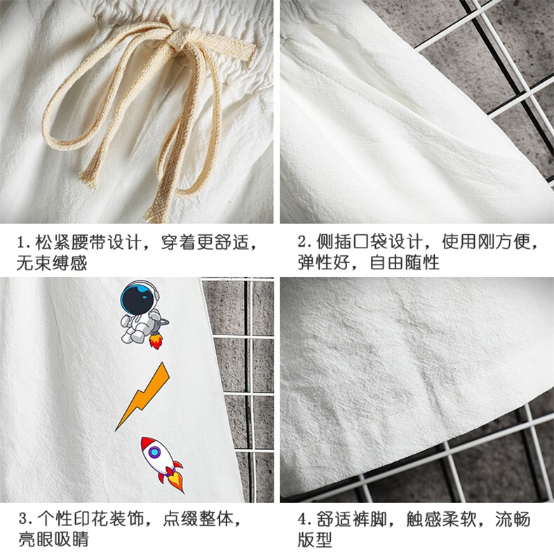 YD33165-P25亚麻短裤男大码棉麻五分裤男中裤沙滩裤网格挂拍,男装休闲裤,电商A040A