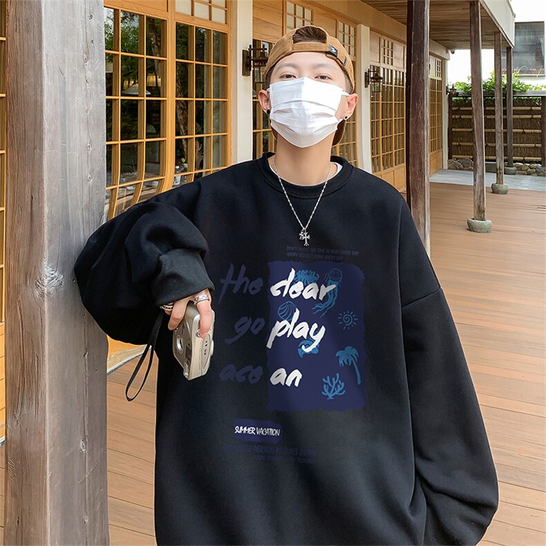 直播360克重磅美式印花卫衣Y206特P28同步供应华棉品质P38特,男装卫衣,电商A486