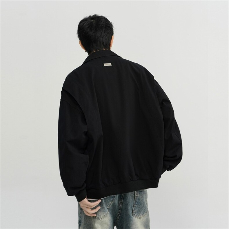 美式复古高街工装外套男春秋季潮牌宽松百搭翻领夹克JK684-P75,男装夹克,星座208-5