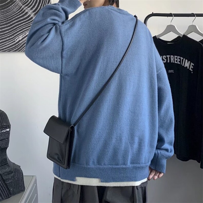 男春季新款卫衣假2件圆领卫衣W500P37,男装卫衣,星座1116-2